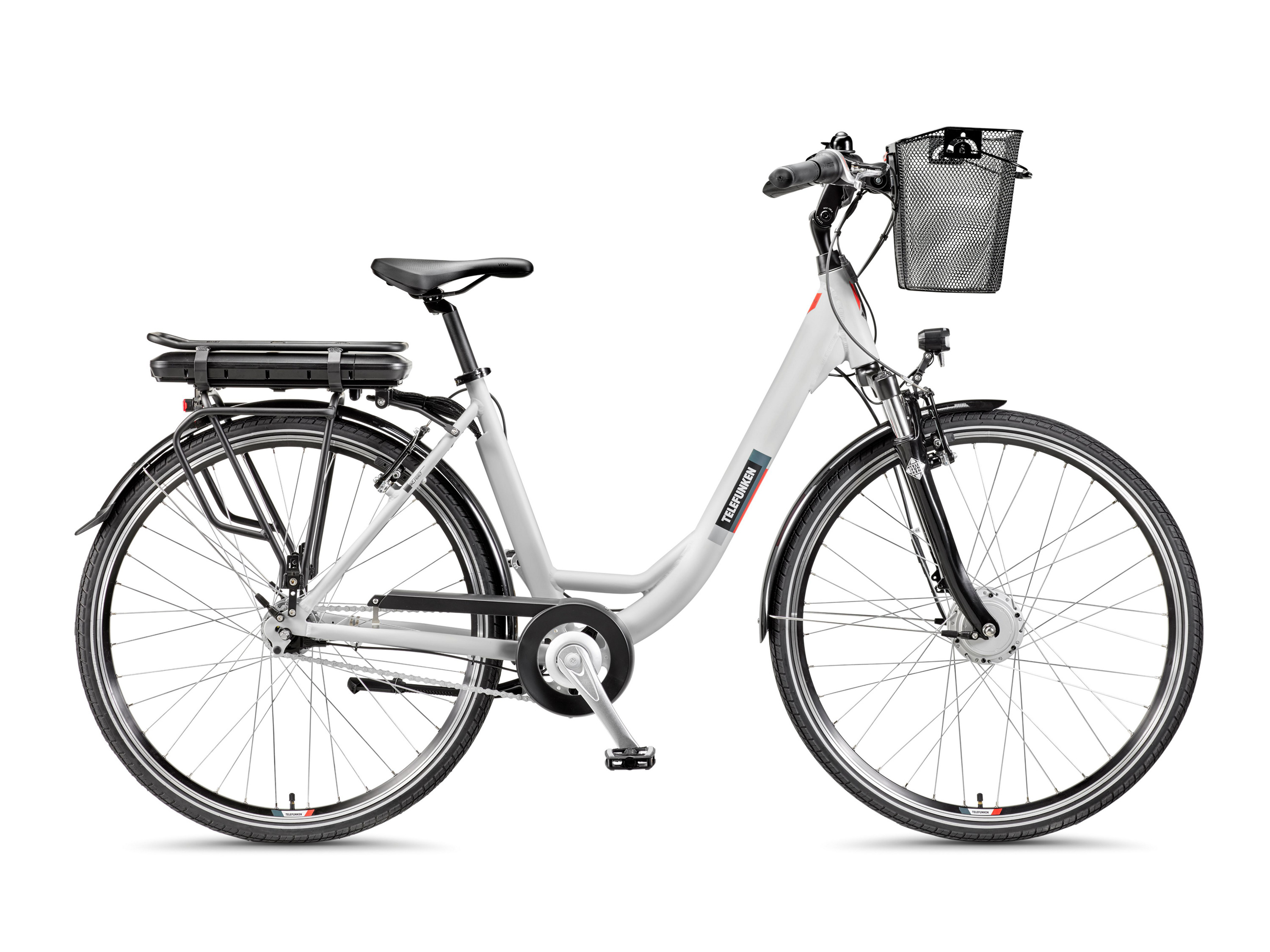 Telefunken E-Bike Cityrad Multitalent RC667, 7 Gang Shimano Nexus Schaltwerk, Nabenschaltung, Frontmotor, 536,5 Wh, Pedelec, Elektrofahrrad, Damen, Herren, inne – Bild 3 von 4