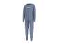 Blauer Herren-Freizeitanzug mit langärmeligem Oberteil und Hose mit 'WEEKEND'-Aufdruck