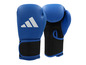 Blaue Adidas Boxhandschuhe mit schwarzem Mesh