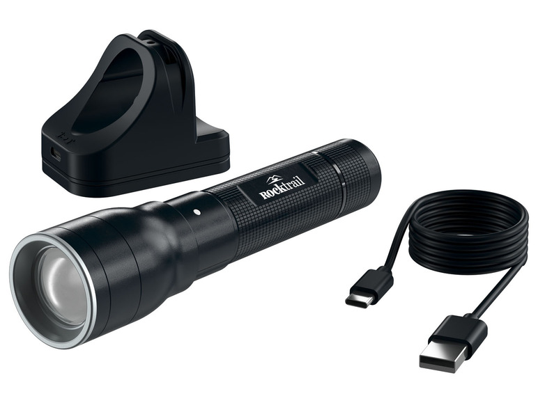 Akku-LED-Taschenlampe lm Rocktrail 1000