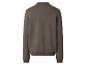 Einfarbiges dunkelbraunes Herren-Sweatshirt, Rückansicht.