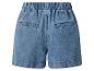 Blaue Jeans-Shorts mit elastischem Bund und Gesäßtaschen