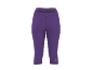 Lila Sport-Capri-Leggings mit hoher Taille und Nahtdetails.