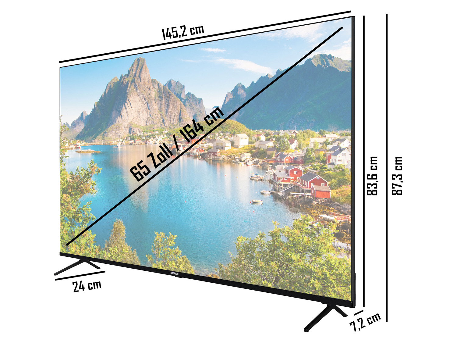 TELEFUNKEN Fernseher 4K Smart… Zoll »XU65SN660S« UHD 65