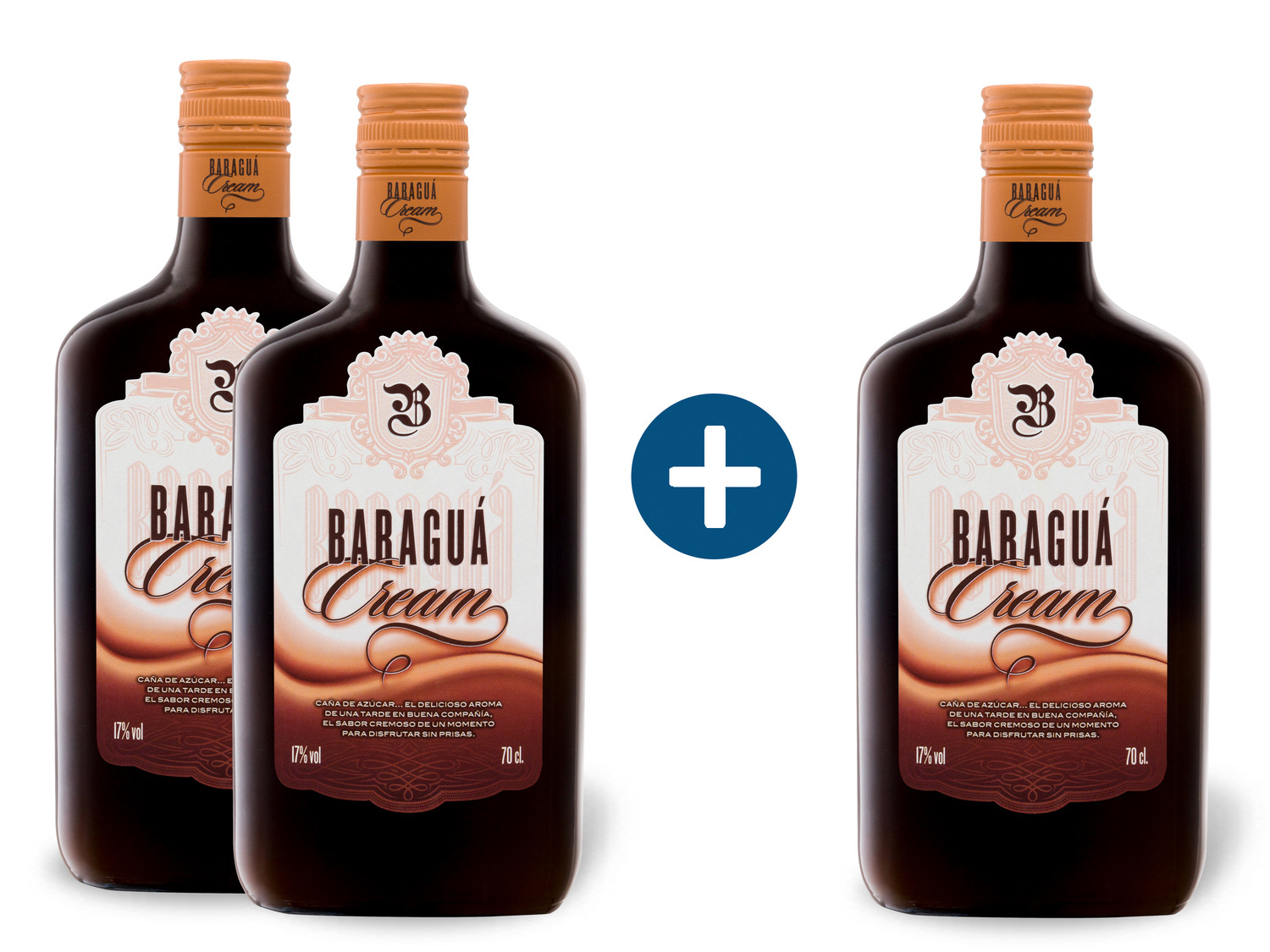 ᐉ 2+1 Paket Baraguá Cream Likör 17% Vol / DE / Price Compare - Lidl | Likör