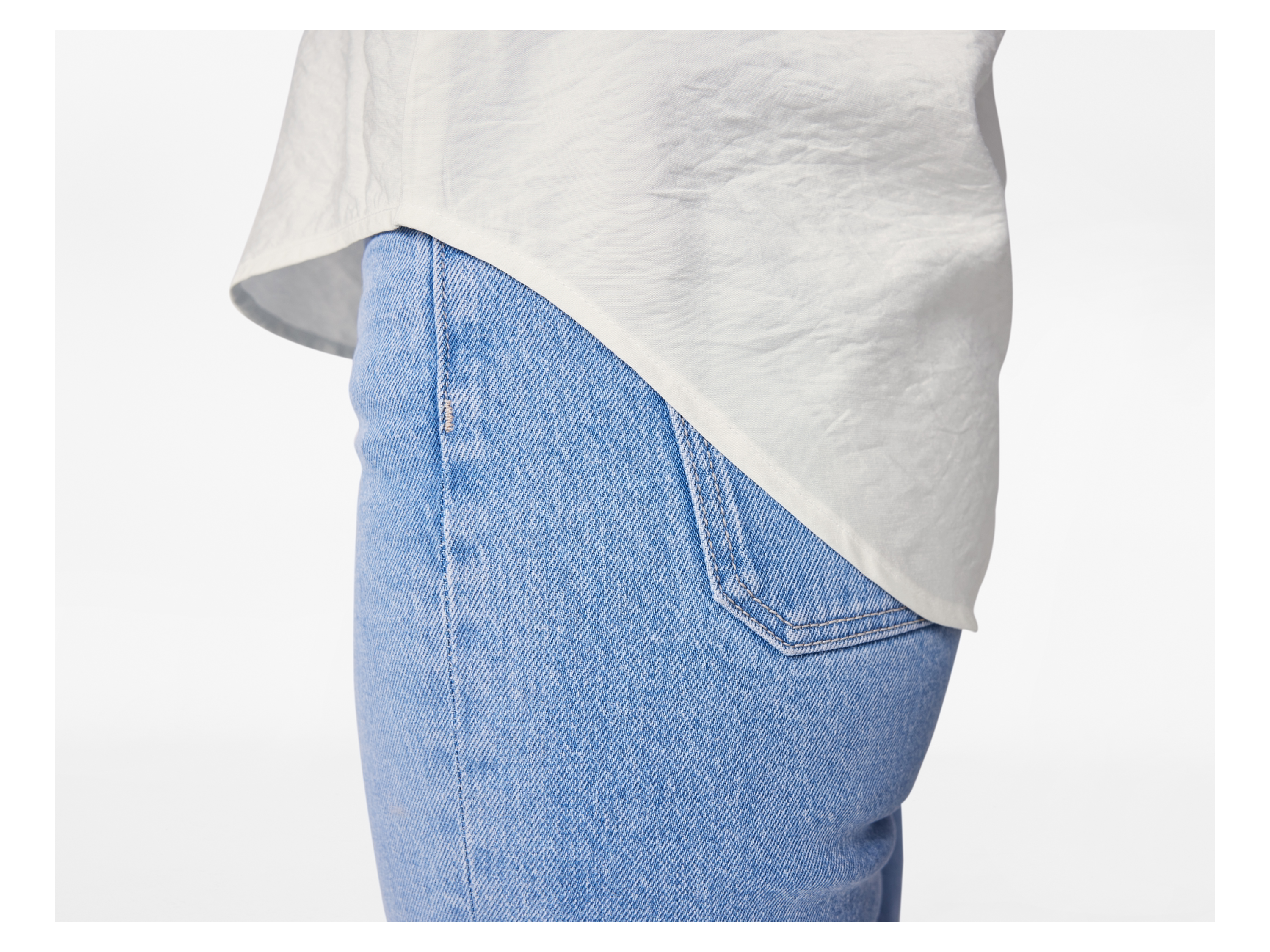 Thumbnail - esmara® Damen Bluse, mit überschnittenen Schultern (Weiß, 42)