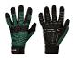 PARKSIDE Arbeitshandschuhe in Grün und Schwarz, Vorder- und Rückseite