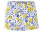 Shorts mit Zitronen- und Azulejo-Muster.