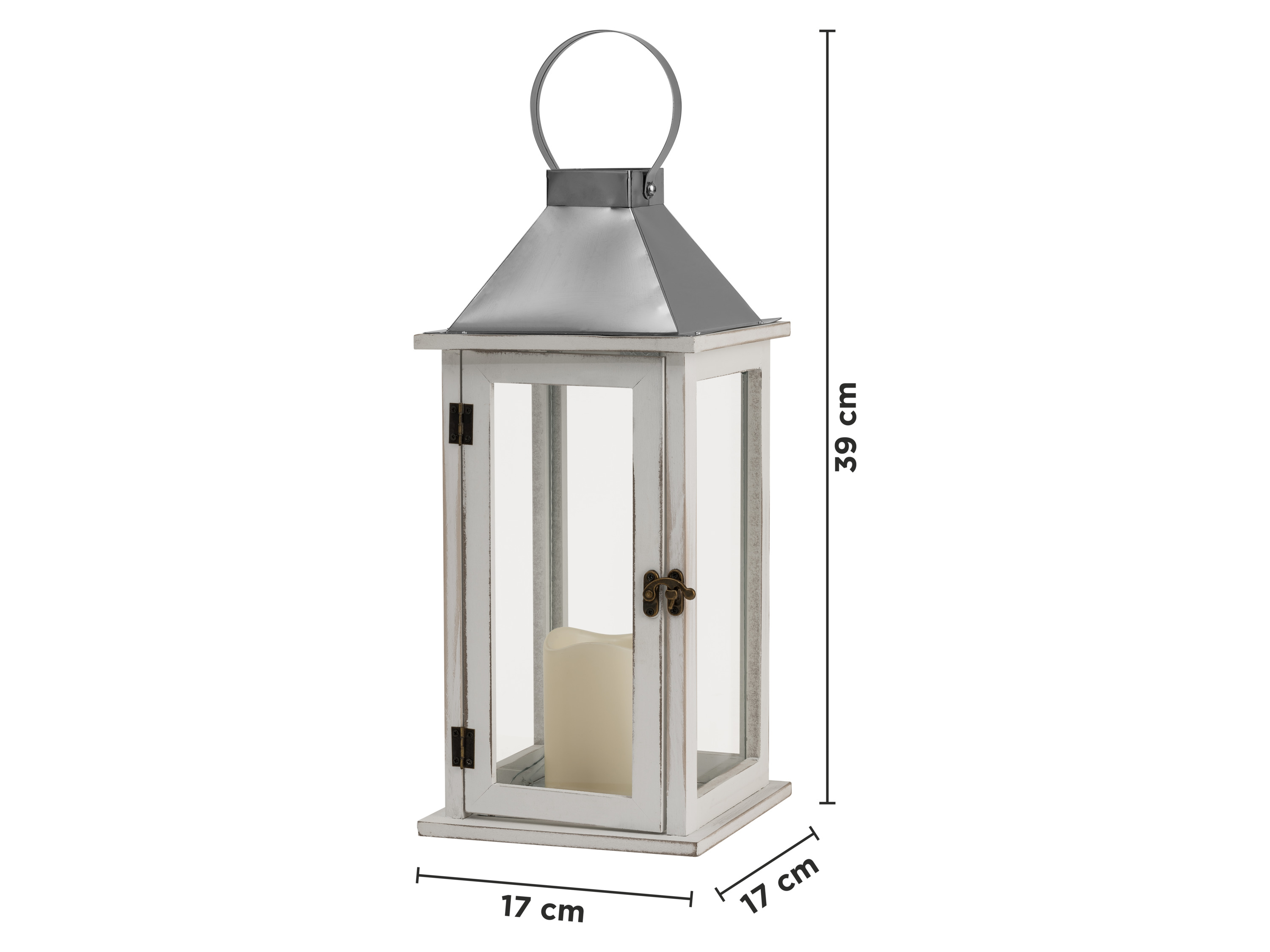 Thumbnail - LIVARNO® Laterne Holz, Metall LED (Rahmen glatt)