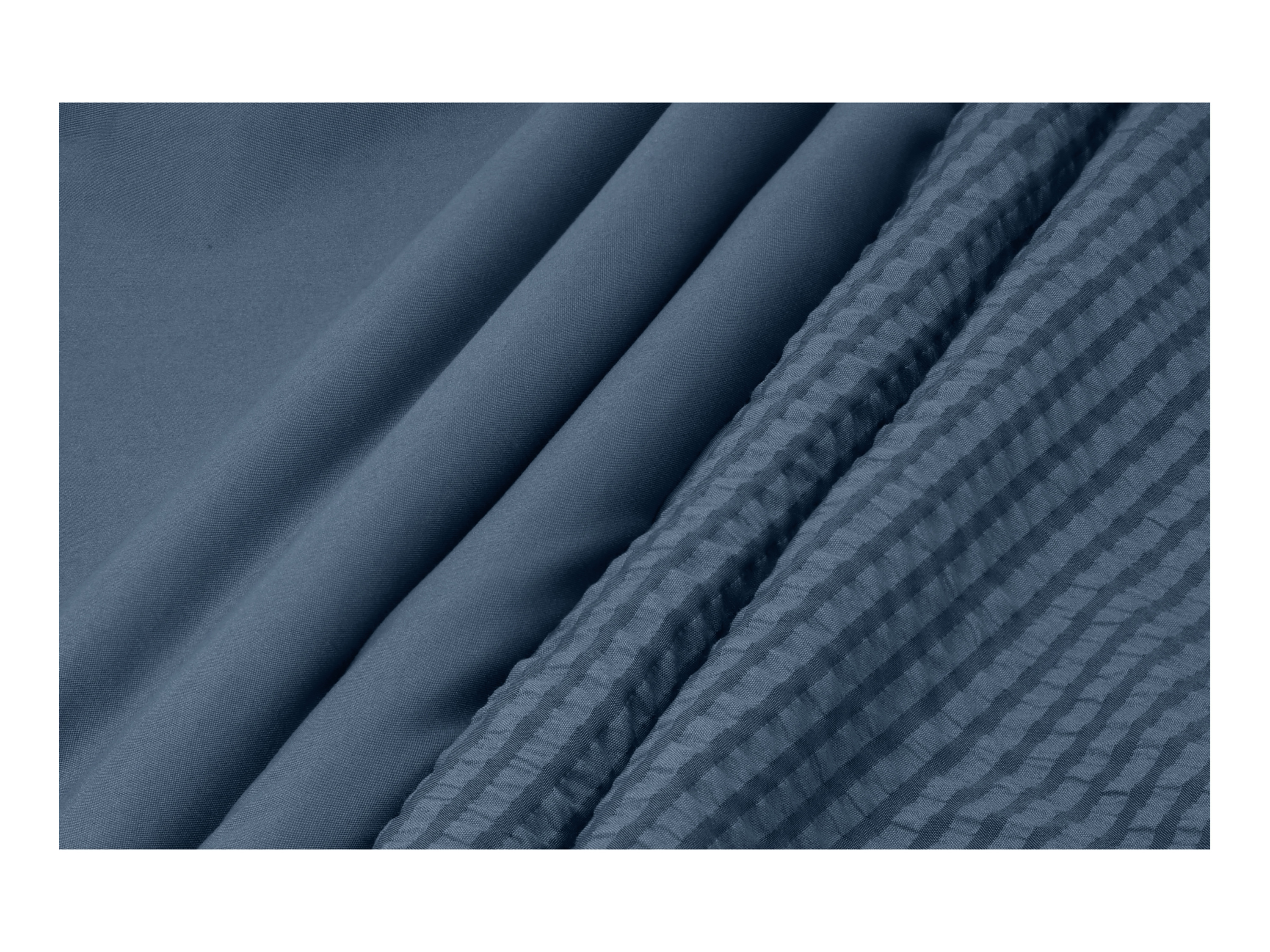 LIVARNO® Bettwäsche Mikrofaser Seersucker, 200 x 220 cm (Blau) – Bild 4 von 4