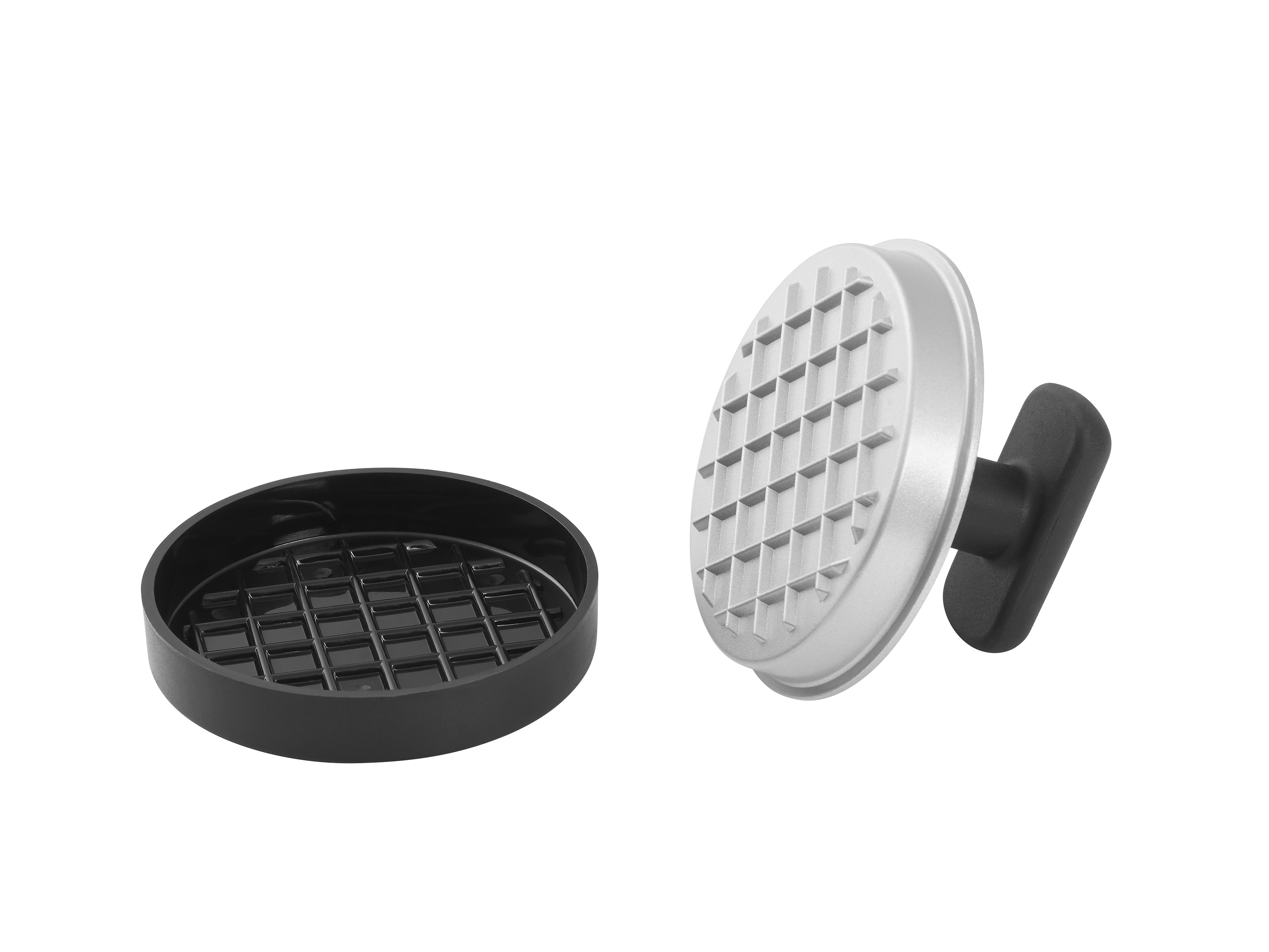GRILLMEISTER Hähnchengriller / Spareribshalter /Burgerformer/ Marinadenset/Burgerglocke (Hamburger Presse)