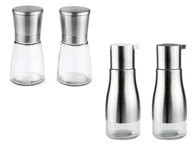ERNESTO® Salz- und Pfeffermühle / Essig- und Öl-Spender, 2-teilig