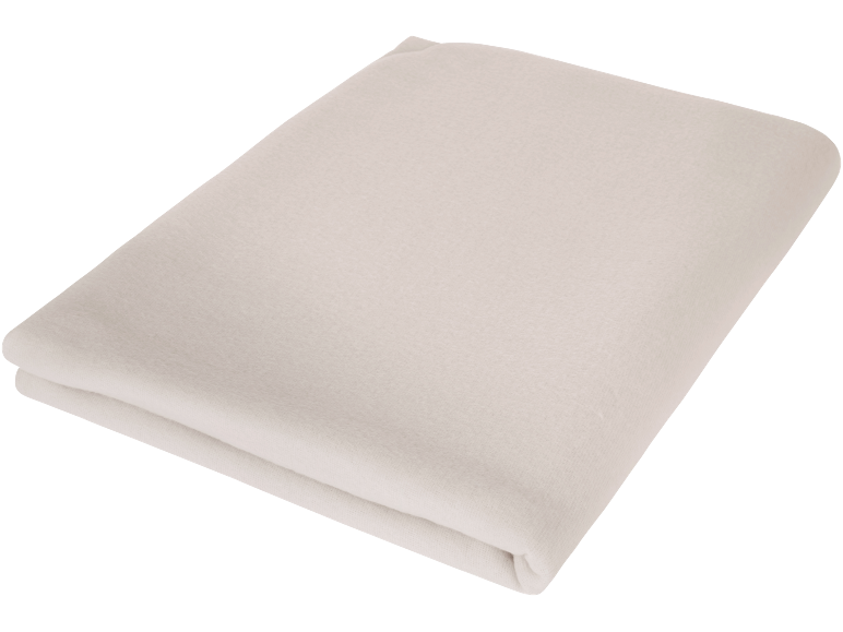 Gefaltete beige Fleecedecke