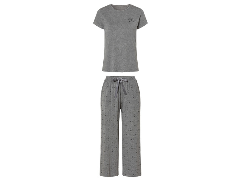 Gehe zu Vollbildansicht: esmara® Damen Pyjama in moderner 7/8-Culotte-Passform - Bild 6