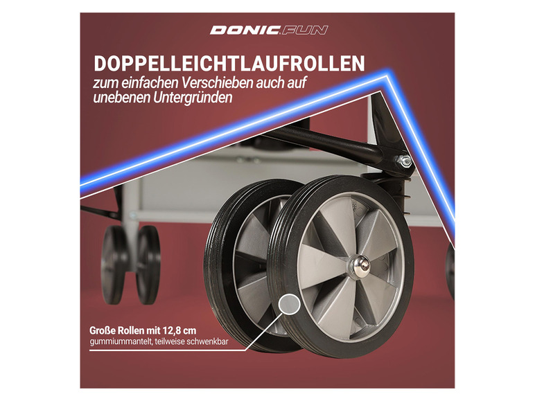 Tischtennisplatte DONIC Roller inkl. 800« Abdeckhülle »Indoor