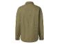 Grüne Baumwoll-Twill-Hemdjacke, Rückansicht