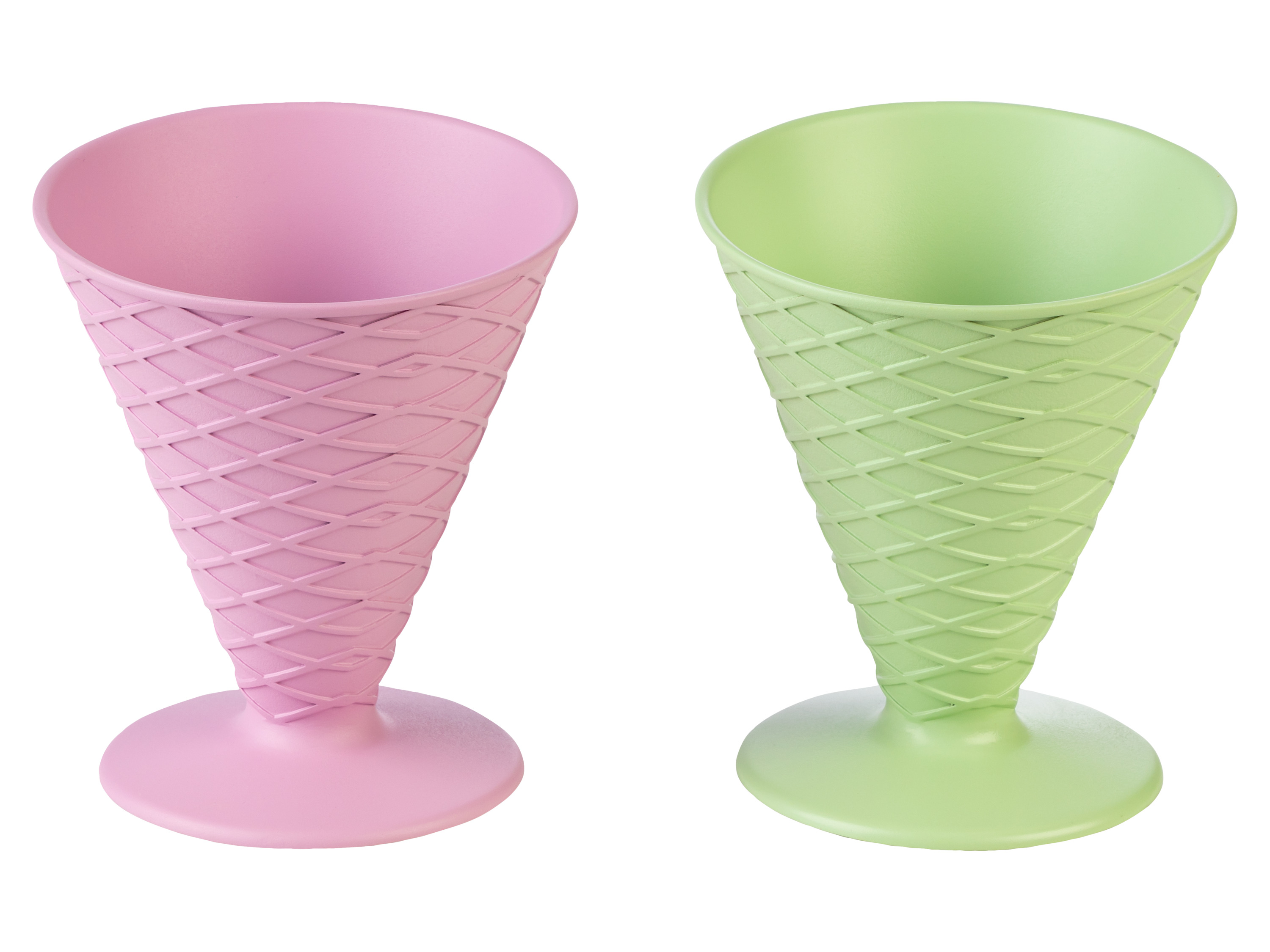 ERNESTO® Eisbecher Kunststoff (Eisbecher Waffelform/2er Set) | 04335633080614