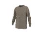 Herren graues meliertes Langarm-T-Shirt