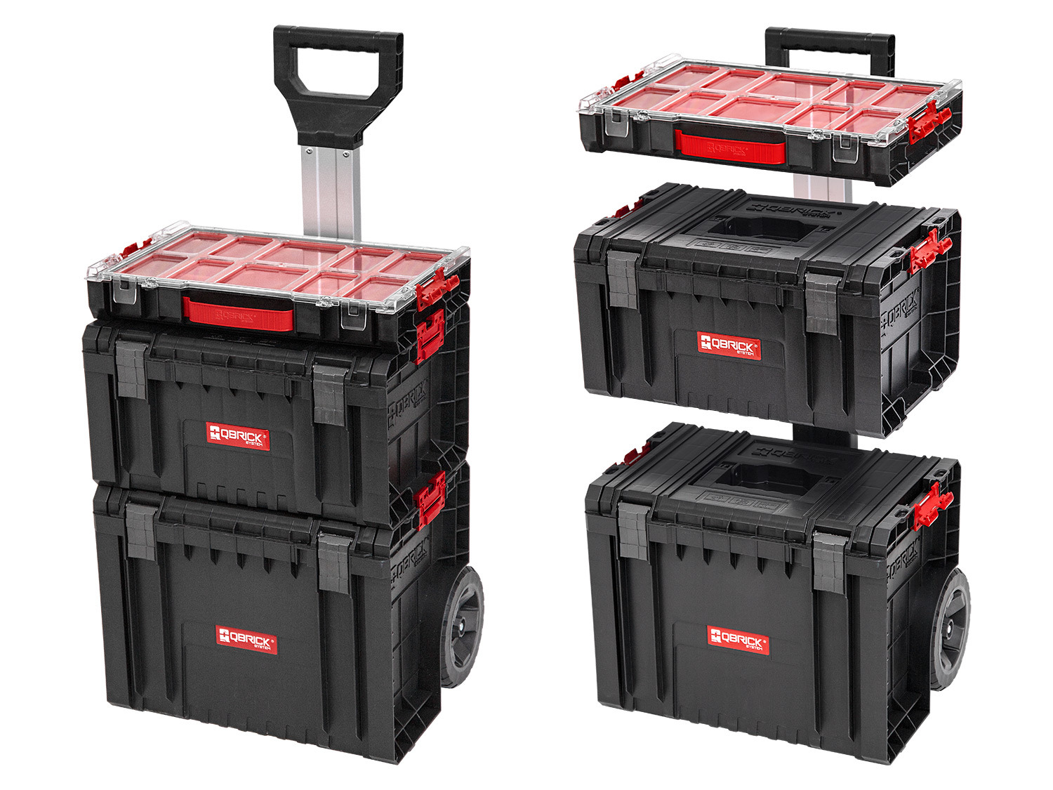 Qbrick System Werkzeugwagen-Set »PRO Organizer 100 + P…