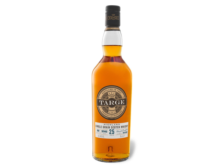 The Targe Highland Single Whisky Scotch 44% mit Grain 25 Geschenkbox Jahre Vol