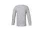 Graues geripptes Langarmshirt, Rückansicht