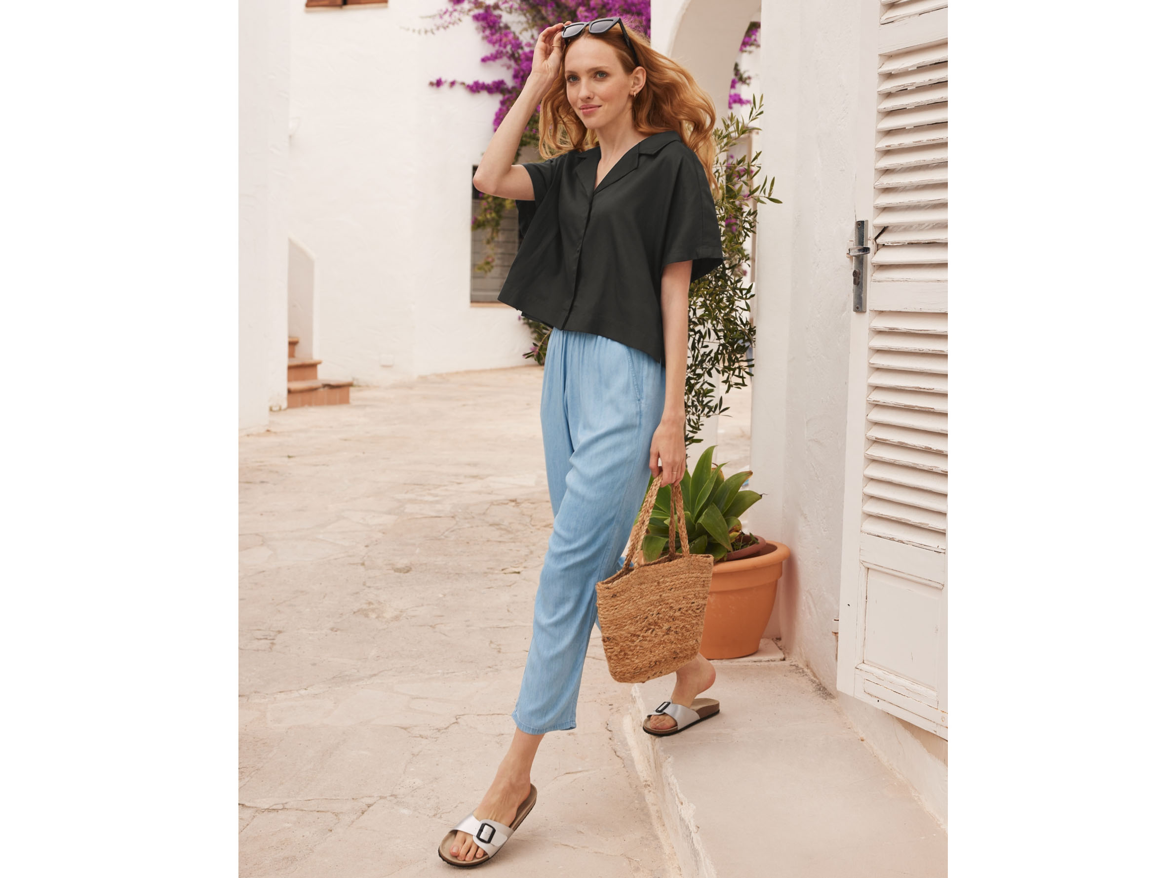 Thumbnail - esmara® Damen Blusenshirt (Schwarz, 44)