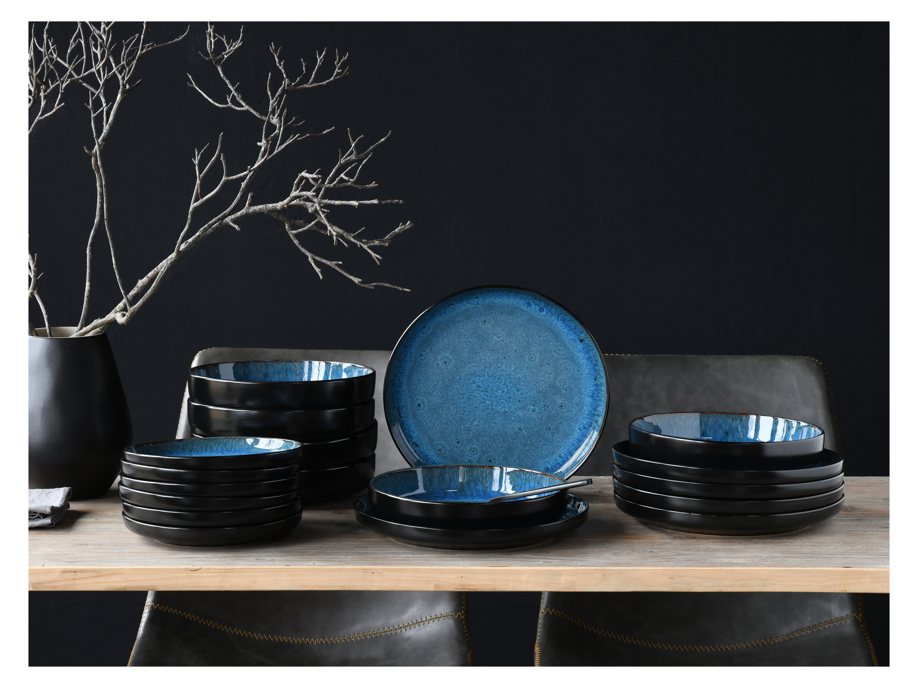 CREATABLE Geschirrset »Nordic Fjord« (18-teiliges teller set, Blue) – Bild 3 von 4