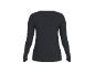 Dunkelgraues Damen-Langarmshirt, Rückansicht.