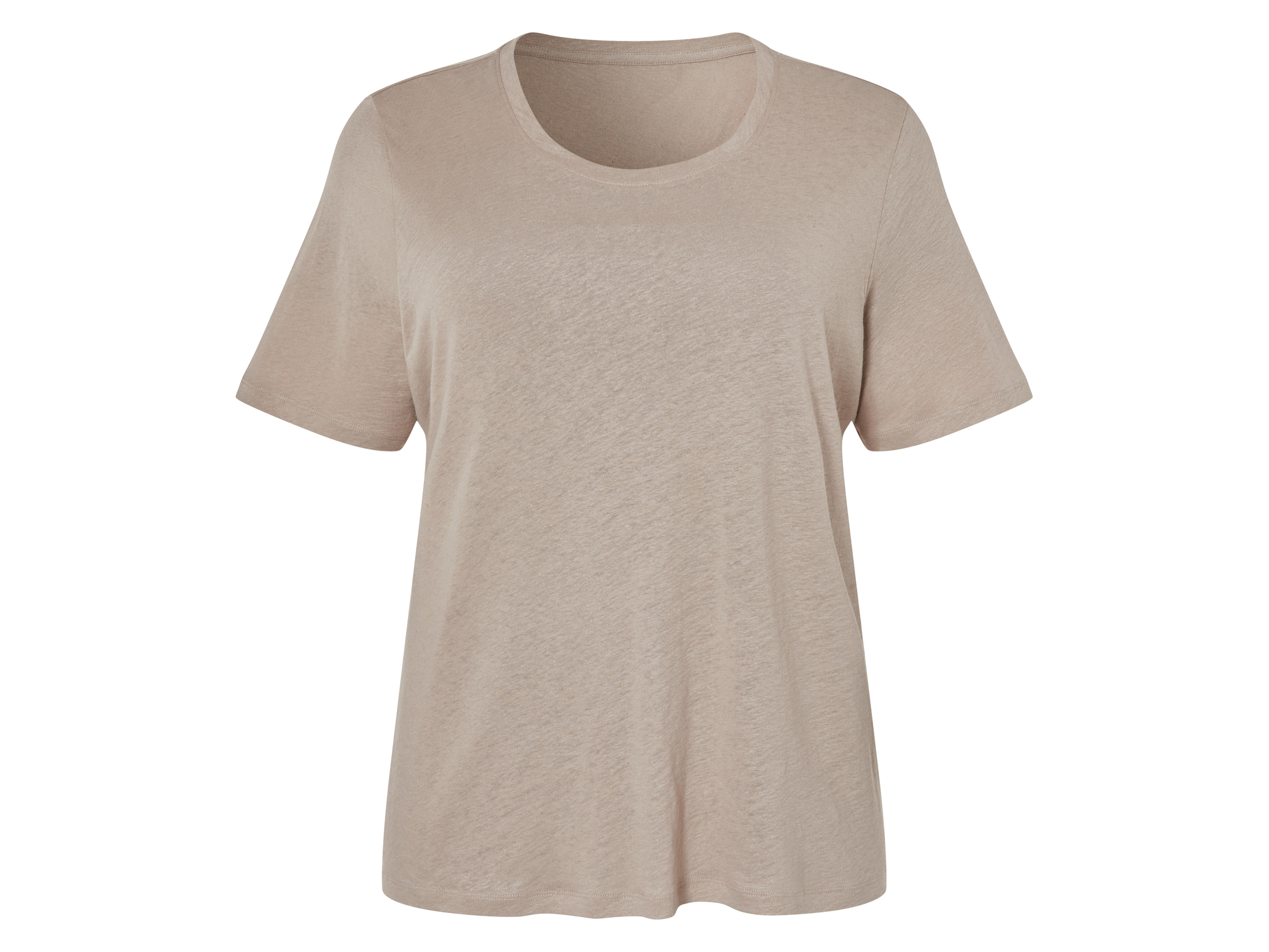 esmara® Damen T-Shirt (Taupe, 3XL(56/58))““ | leicht, kühlend und angenehm auf der Haut Schnitt: leger geschnitten Ausschnitt: koralle, taupe: Rundhalsausschnitt olive: V-Ausschnitt Multipack: – Material: Leinen, 45 % Viskose Lenzing™ Ecovero™ Pflegehinweis: waschen bei max. 30 °C Pflegeleicht nicht bleichen nicht im Wäschetrockner trocknen bügeln bis 110 °C Stufe 1. Kein Bügeln mit Dampf nicht trockenreinigen Größe: XL 48/50 – 3XL 56/58 Meine Lidl-Größe – so einfach gehts Deine Größe findest du in der Lidl-Größentabelle . Oeko-Tex® Standard 100 Geprüft auf Schadstoffe Zertifizierungsnummer: 13.Hbd.25552 Hohenstein Htti Standard 100 by Oeko-Tex® ist die weltweit bekannteste, unabhängige Zertifizierung schadstoffgeprüfter Textil- und Lederprodukte aller Art – vom Garn und den Stoffen bis hin zum gebrauchsfertigen Artikel. Das Label bestätigt