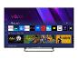 Smart-TV mit Startbildschirm, der Streaming-Apps und Inhaltsempfehlungen anzeigt.