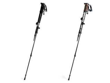 CRIVIT® Trekking-Stöcke, mit Teleskopfunktion, 100-135 cm