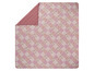 Rosa Patchwork-Decke mit Blumenmuster