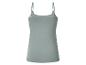 Damen-Spaghettiträger-Top in Graugrün, Rückansicht