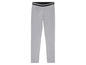 Graue Leggings mit schwarzem Band