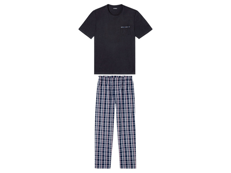 Gehe zu Vollbildansicht: LIVERGY® Herren Pyjama, aus reiner Baumwolle - Bild 2