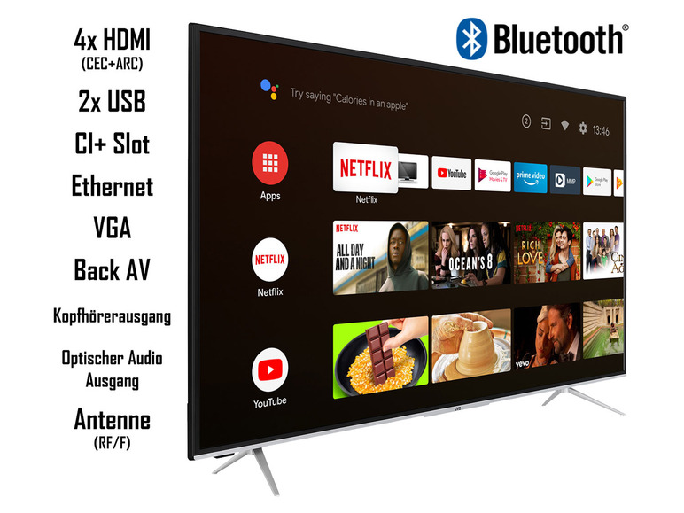 Gehe zu Vollbildansicht: JVC LT-VA6985 Android Smart TV mit WLAN & Bluetooth mit 4K Ultra HD - Bild 3