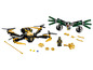 LEGO Spider-Man Set mit zwei Flugzeugen und Minifiguren.