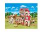 SYLVANIAN FAMILIES Stadthaus mit Dachzimmer, aufklappbar, mit Figuren und Möbeln.