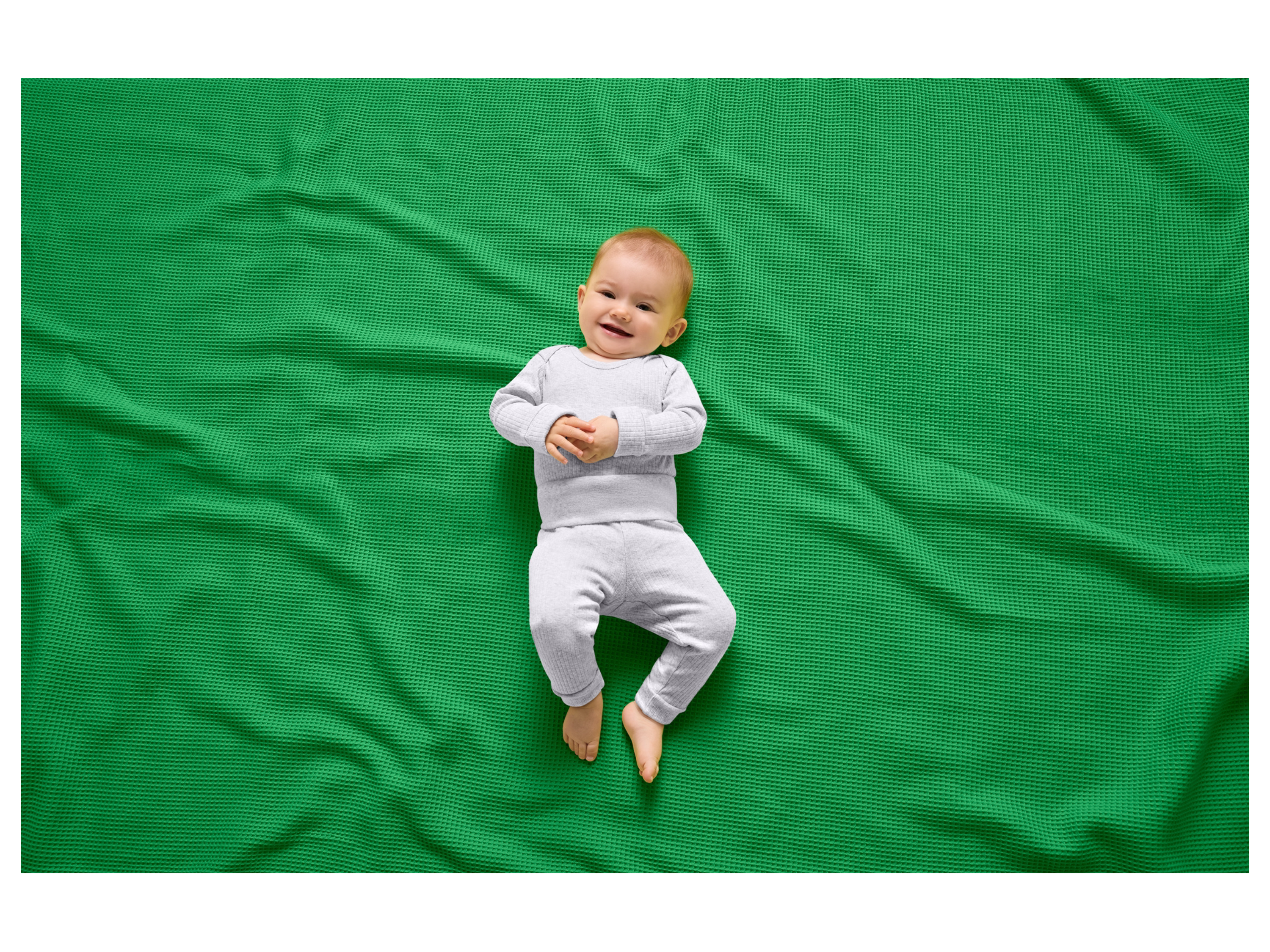 Thumbnail - lupilu® Baby Set Body Jogginghose (Hellgrau, 62/68)