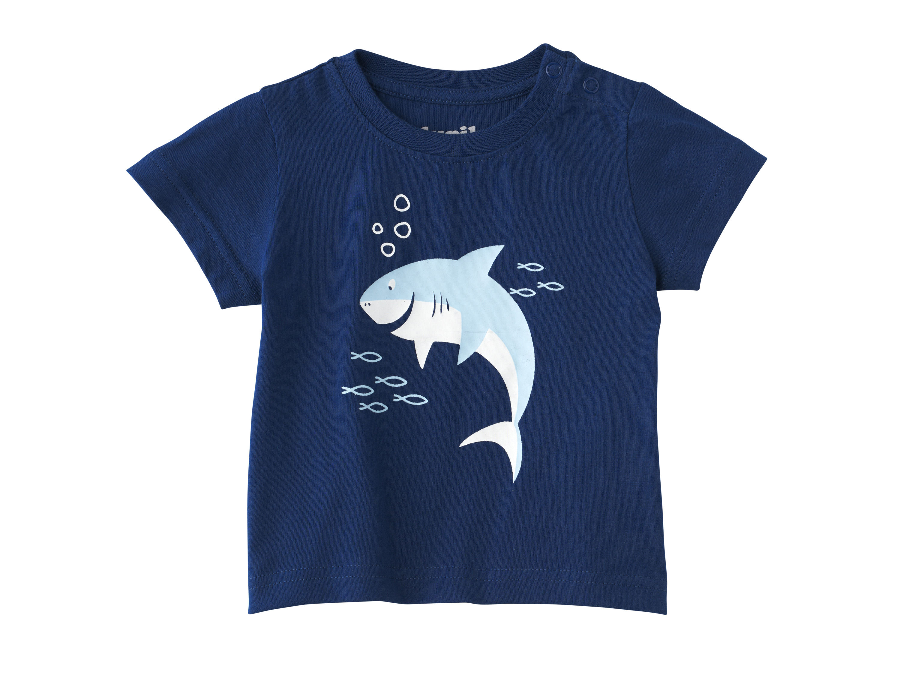 LUPILU® Baby T-Shirt, 2 Stück (blau/Navy, 62/68) – Bild 2 von 4