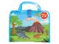 Kindertasche mit Dinosaurier- und Vulkanmotiv