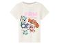 Weißes Paw Patrol T-Shirt mit Everest und Skye, mit Pailletten-Details.