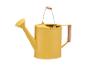 Gelbe Gießkanne Parks 5L, Metall, Holzgriffe.