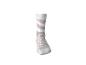 Weißer Socken mit rosa Streifen