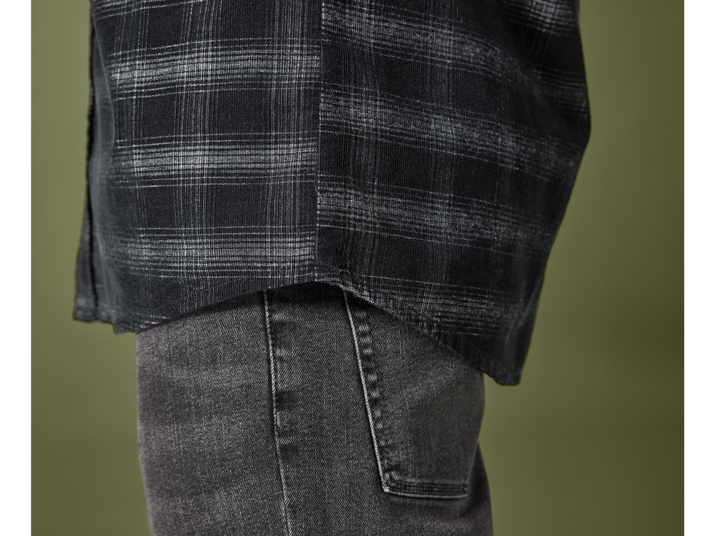 Thumbnail - LIVERGY® Herren Freizeithemd Cord (Schwarz, M(39/40))