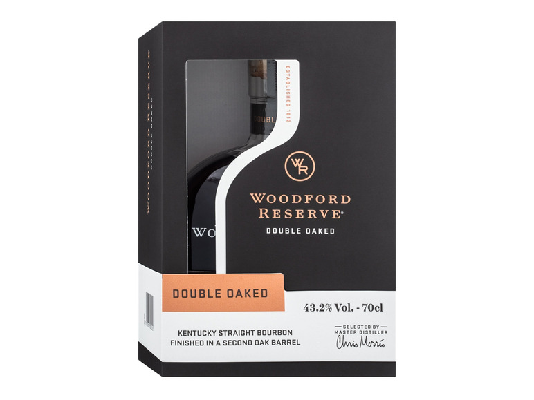 Gehe zu Vollbildansicht: Woodford Reserve Double Oaked Kentucky Straight Bourbon Whiskey mit Geschenkbox 43,2% Vol - Bild 3