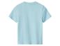 Hellblaues Kurzarm-T-Shirt, Rückansicht