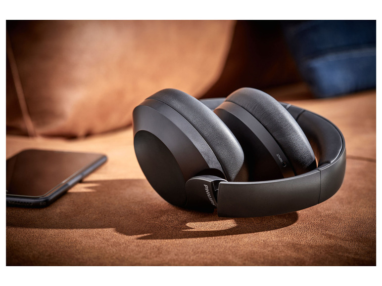 Gehe zu Vollbildansicht: PHILIPS TAH8505BK Kabellose Over-Ear-Kopfhörer mit Active Noise Cancelling - Bild 3