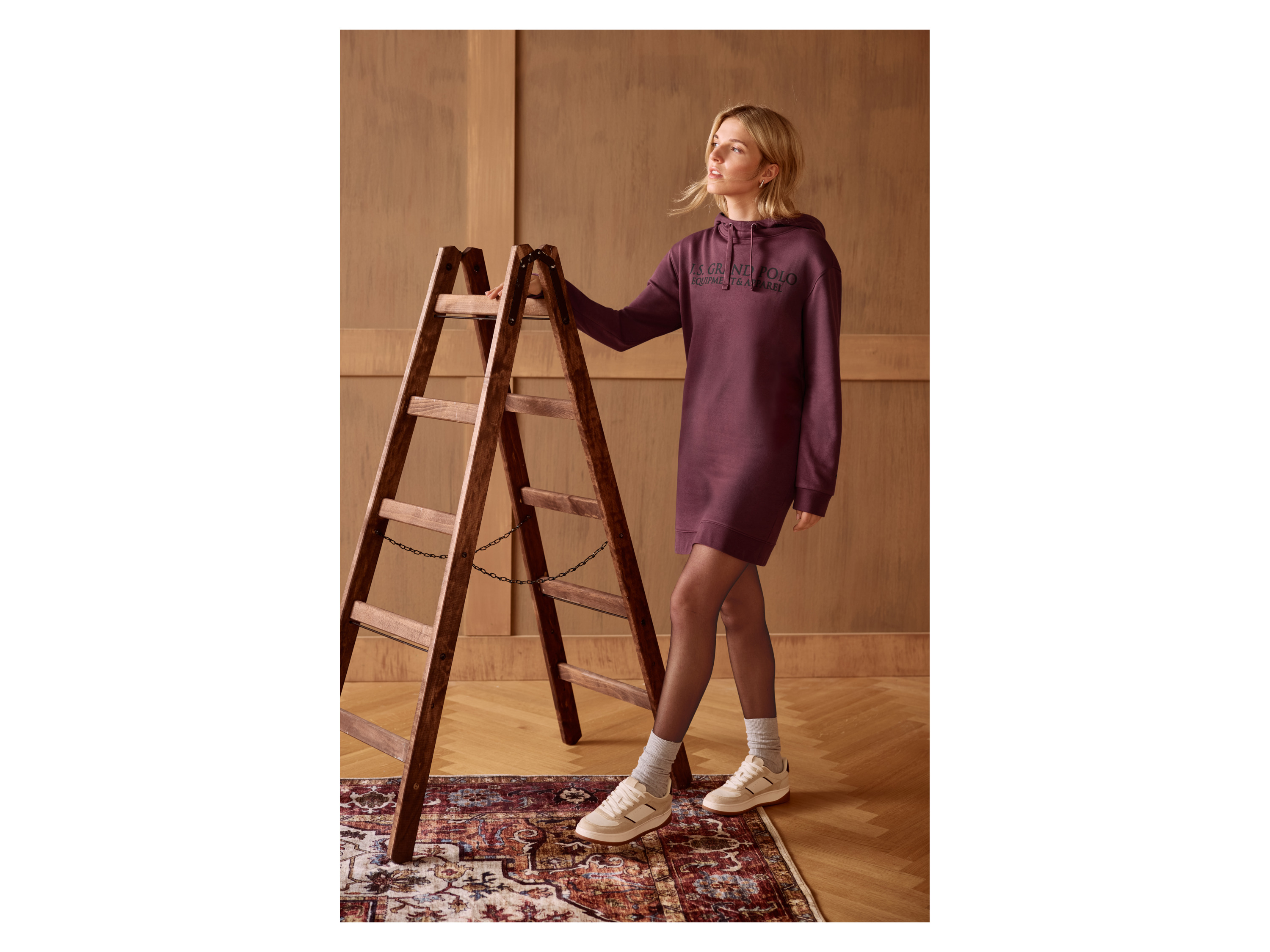 Thumbnail - esmara® Damen Sweatkleid (Rot, XS (32/34))