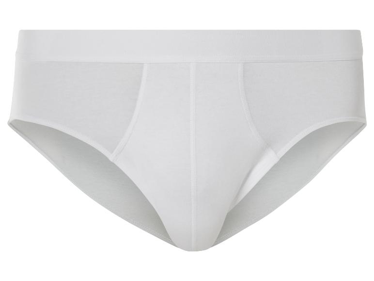 Ein Paar weiße Herrenunterhosen.